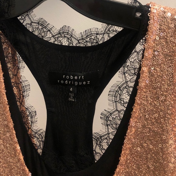 Robert Rodriguez Sequin Lace Dress - Picture 5 of 8